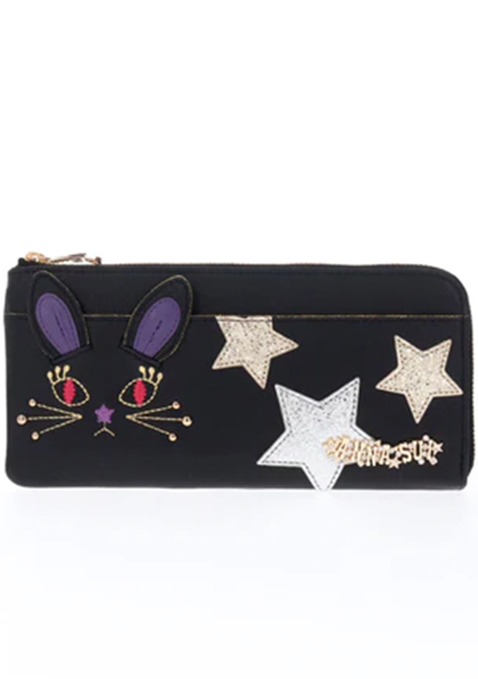 My Mimmy Stars and 
                Rabbit Wallet Beige