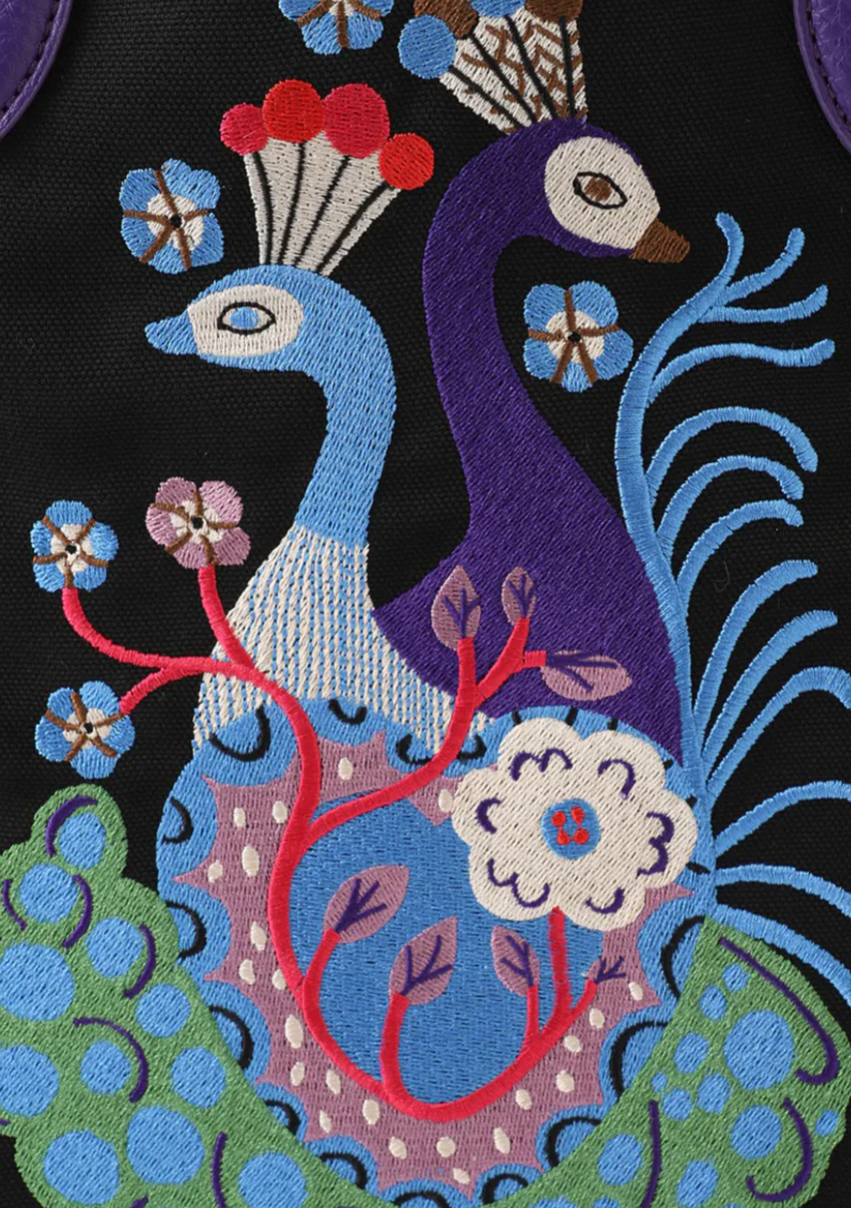 Gotote Peacock Tote Bag
                Purple Multi