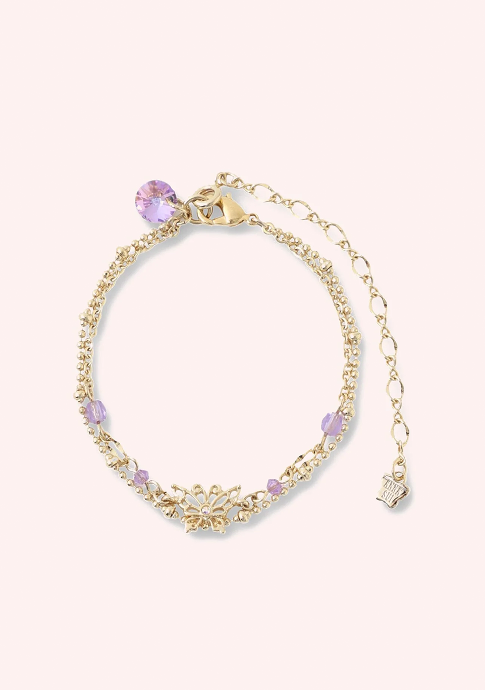 Butterfly Aquamarine Bracelet
                Gold