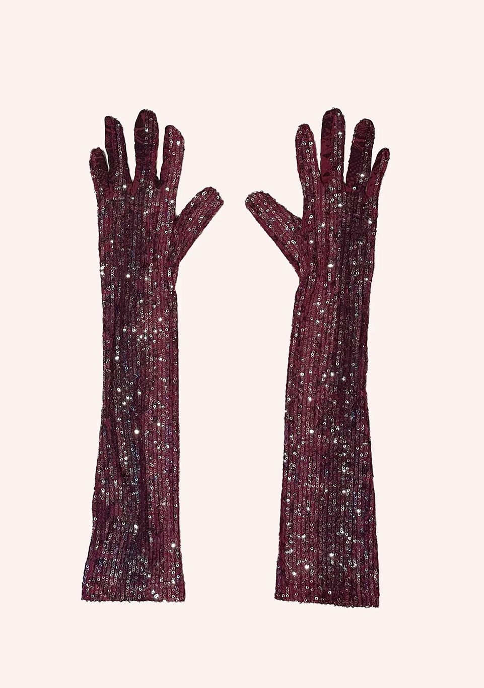 Snakeskin Sequin Gloves
                Ruby Multi