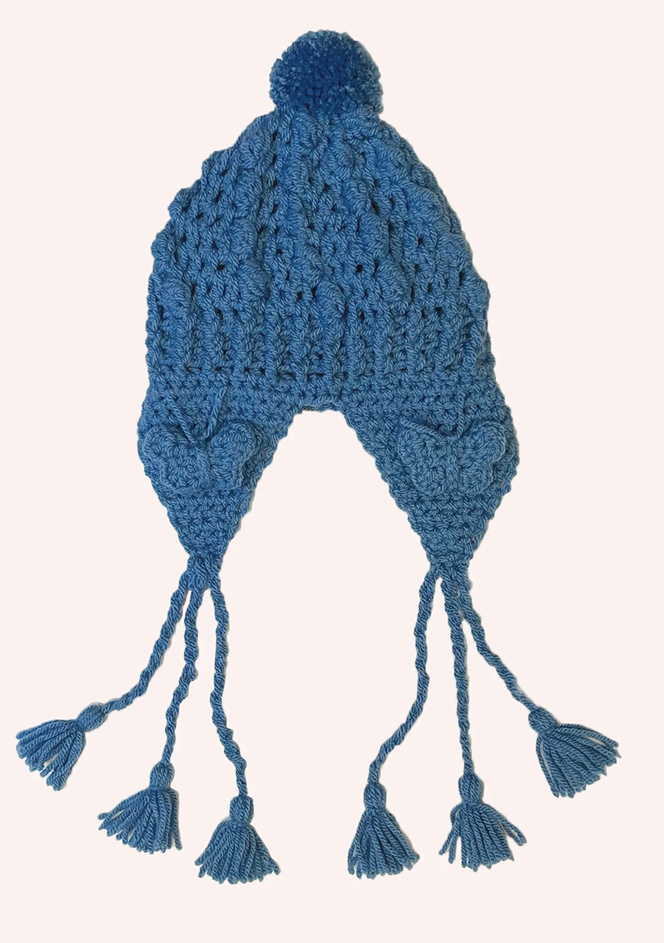 Butterfly Crochet Hat Cornflower