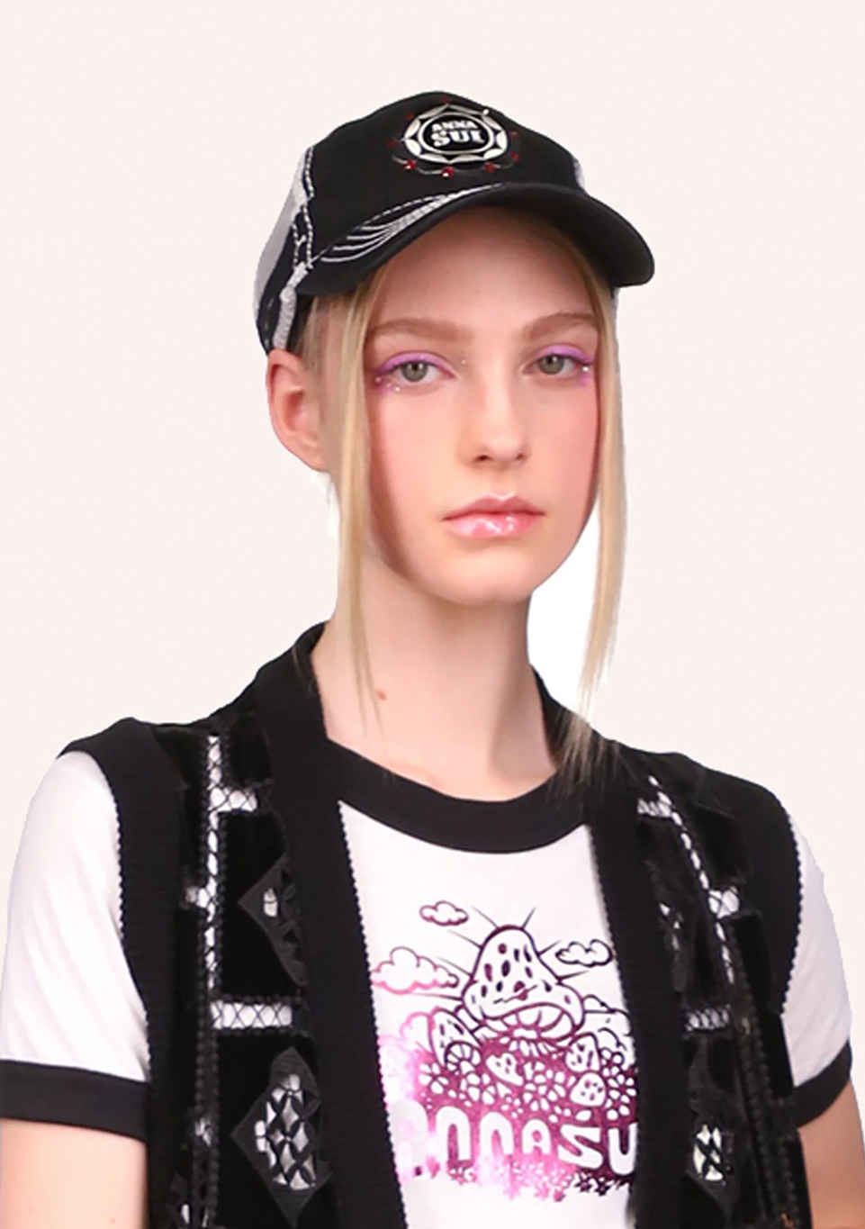 Anna Sui Trucker Hat
                Black Multi