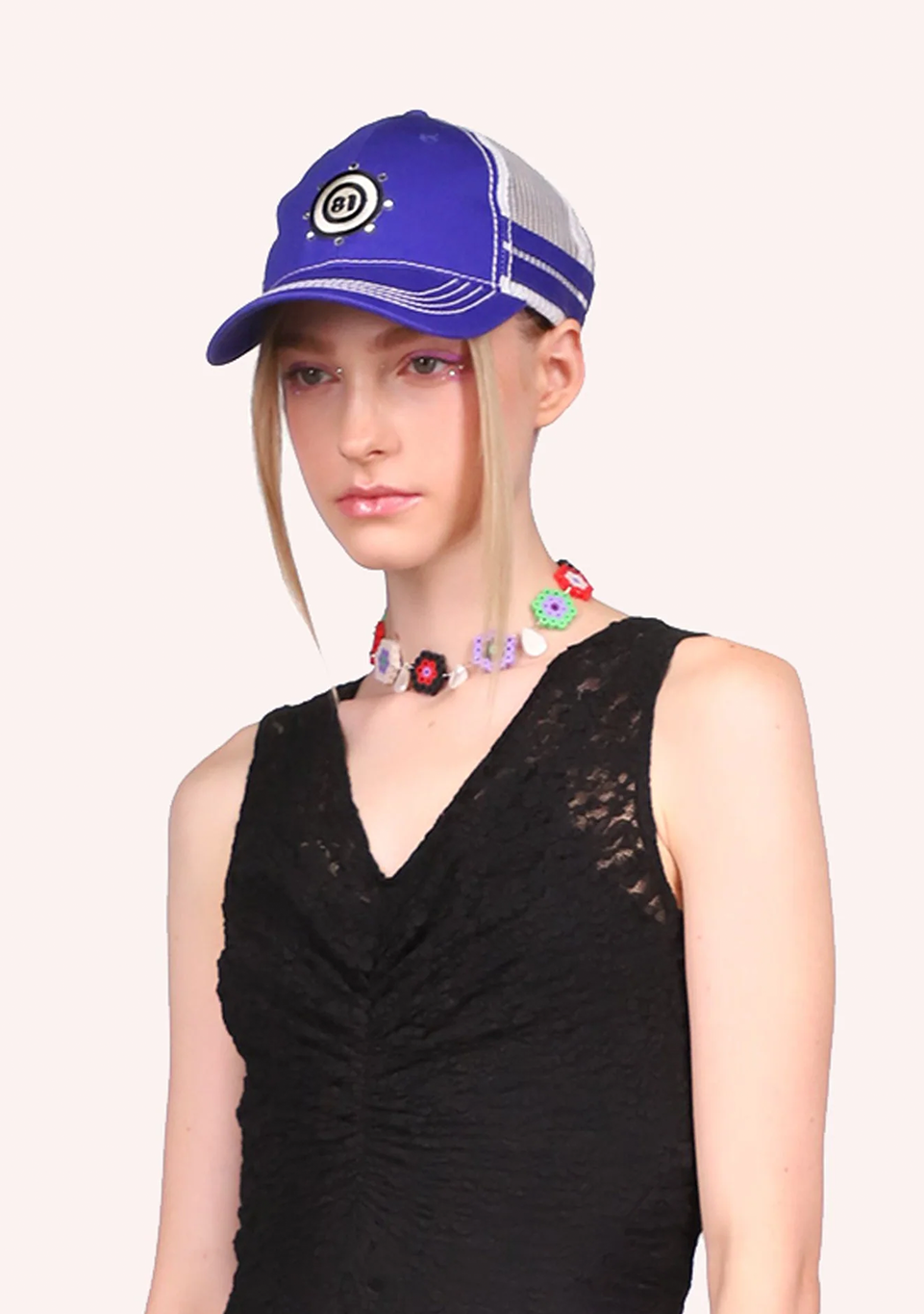 81 Trucker Hat Purple Multi