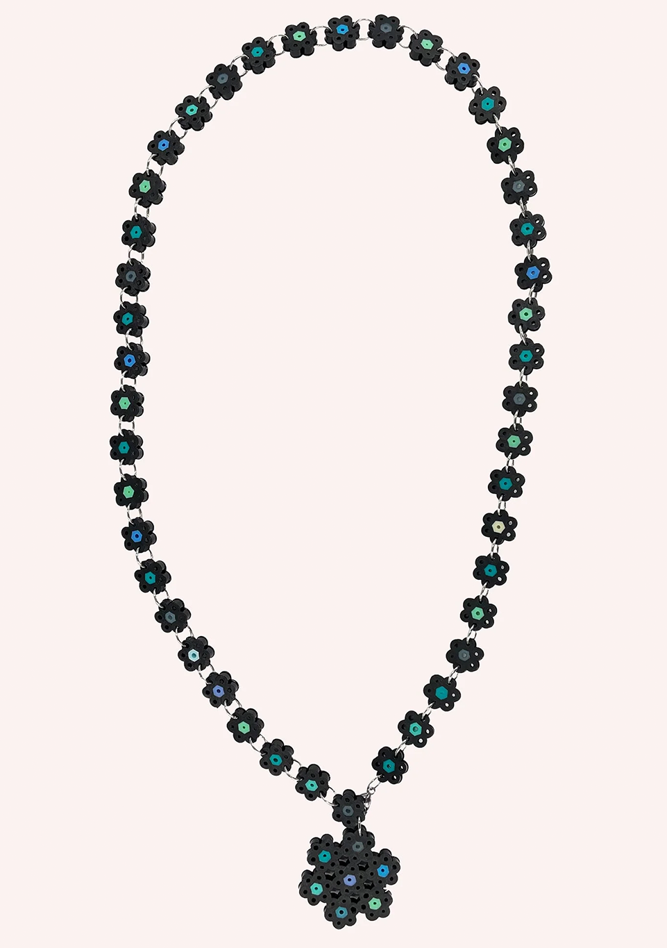 Daisy Chain Medallion Belt
                Teal Multi