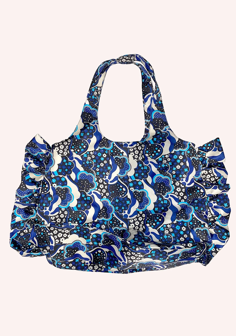 Wavy Clouds Tote
                Cornflower Multi