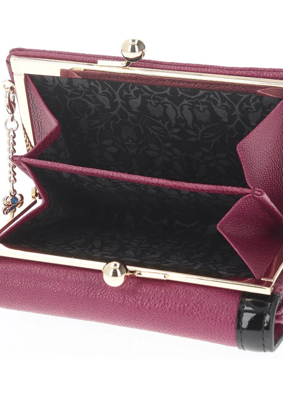 POISON CLASP BI-FOLD WALLET BORDEAUX