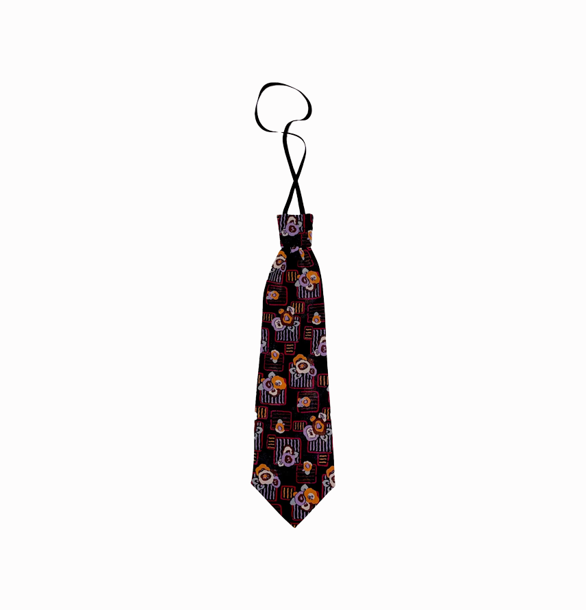 Deco Floral Patch Tie
                Orange Multi