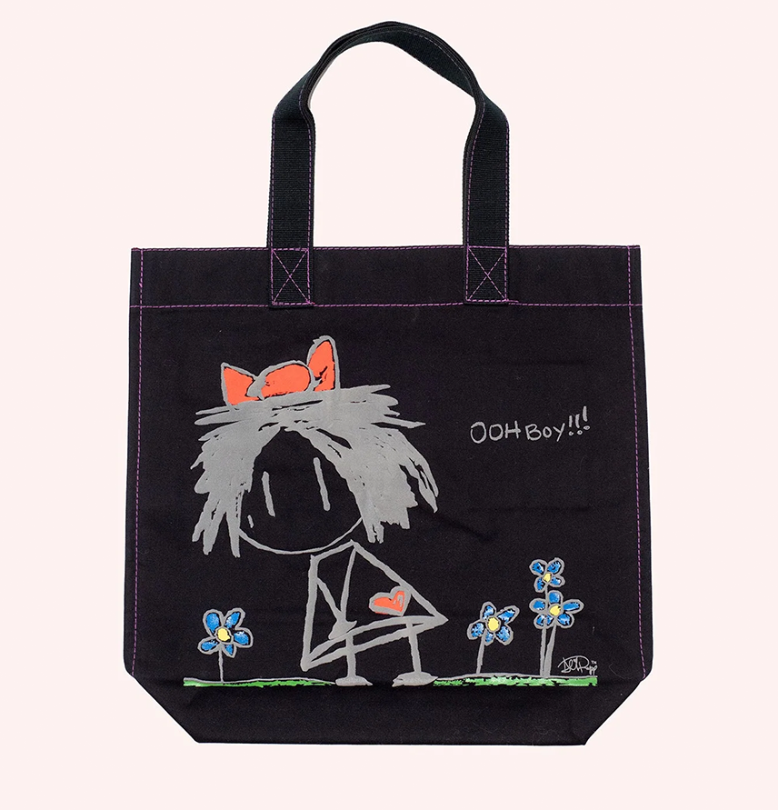 Ali Rapp for Anna Sui 
                Ooh Boy!!! Tote Bag Black Multi