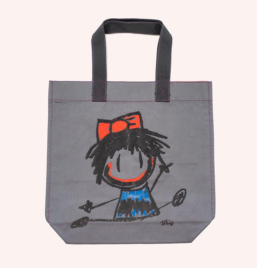 Ali Rapp for Anna Sui 
                Ooh Boy!!! Tote Bag Grey