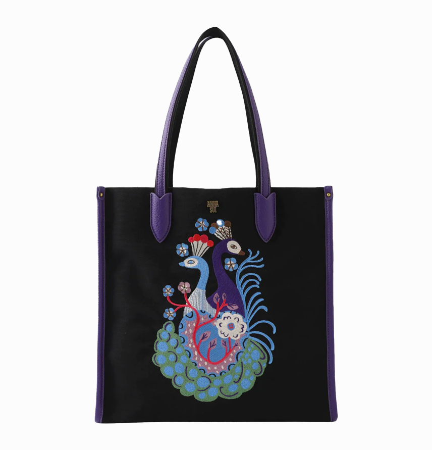 Gotote Peacock Tote Bag
                Purple Multi