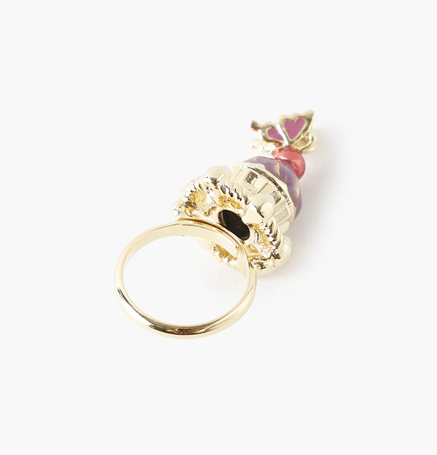 Butterfly Cupcake Ring Purple