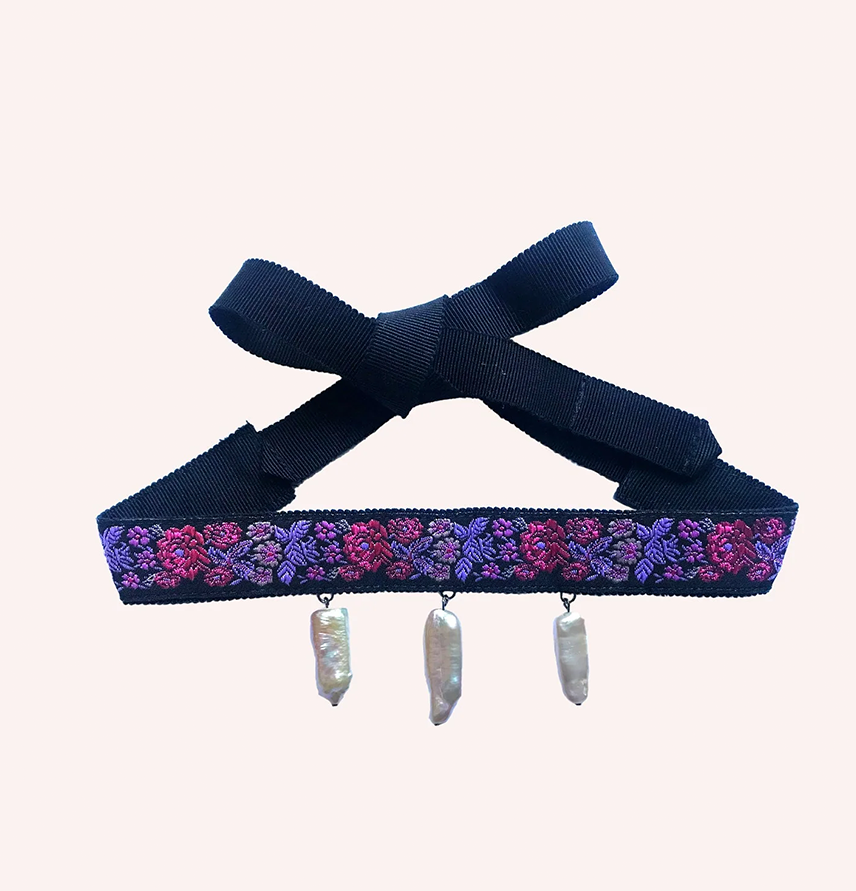 Fairytale Choker With Freshwater 
                Pearls Lavender Multi
