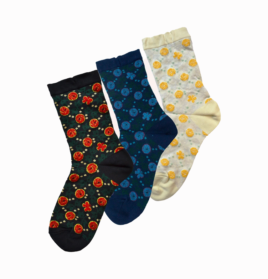 Rosy Dot Sock Bundle
