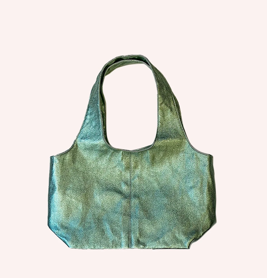 Metallic Faux Leather Mini Bag
                Peppermint
