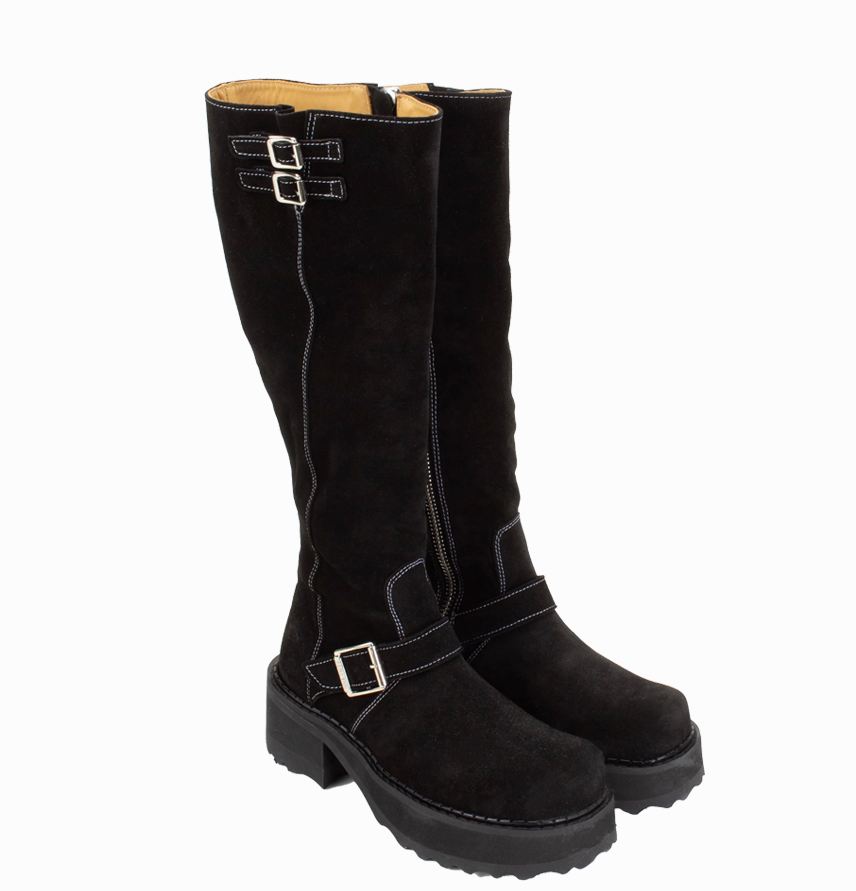 Anna Sui x John Fluevog 
                Bondgirl Boot Black