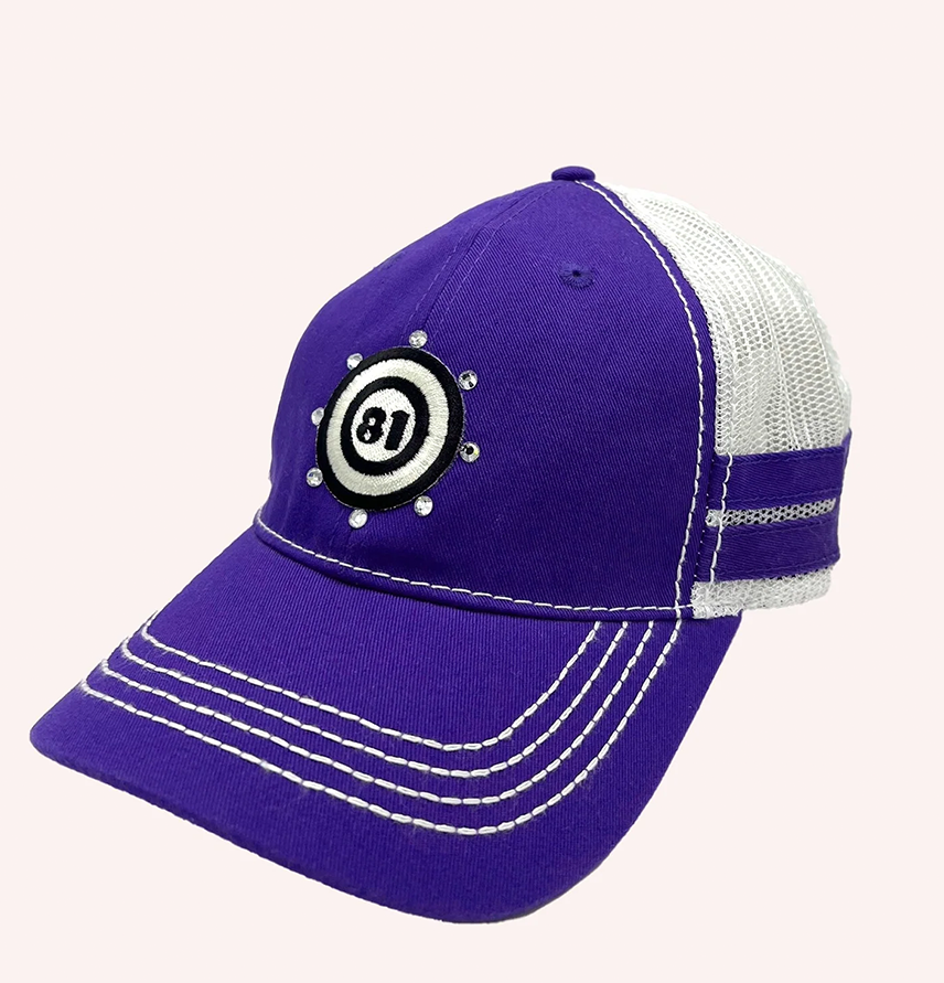 81 Trucker Hat Purple Multi