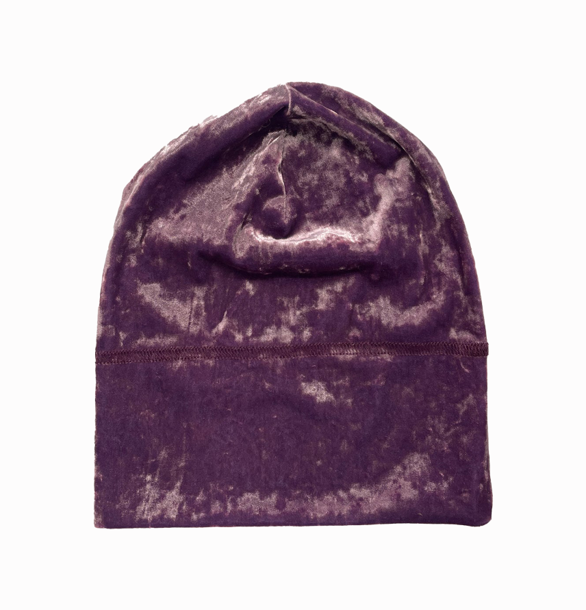 Stretch Velvet Beanie Lavender