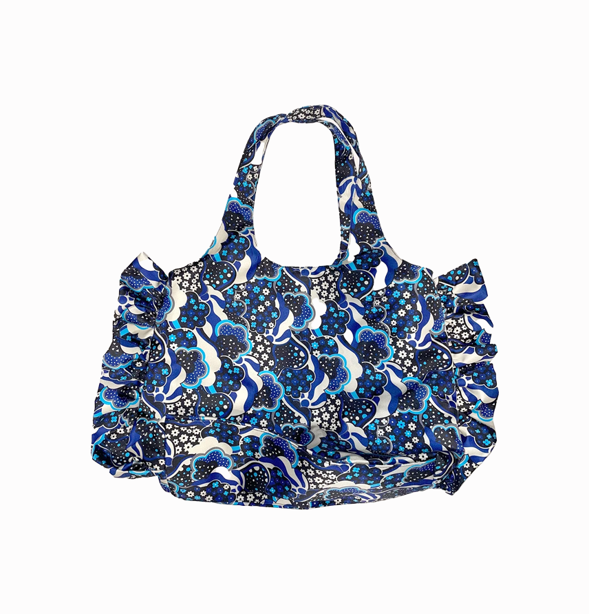 Wavy Clouds Tote
                Cornflower Multi