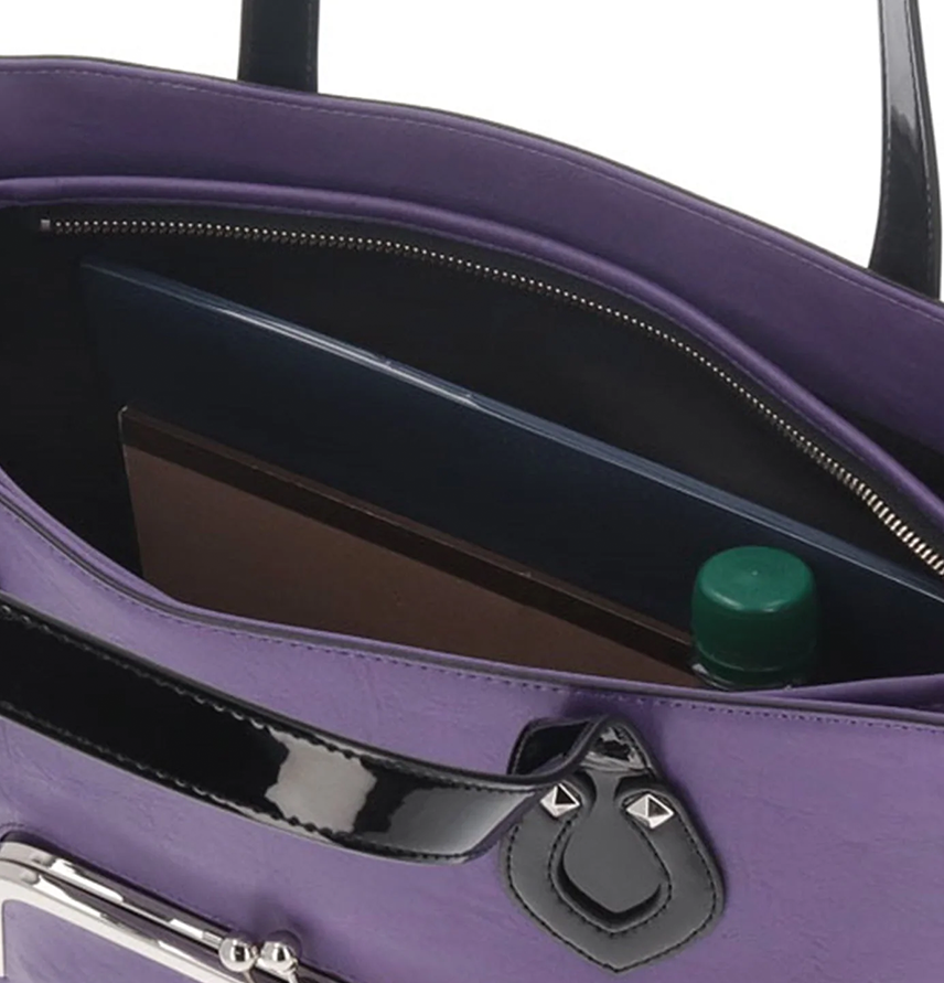 Metallica Large Tote Bag Purple