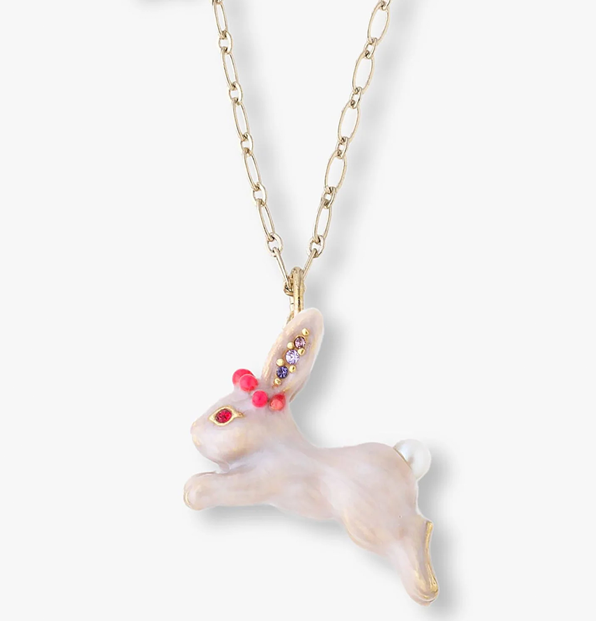 Rabbit Charm Necklace
                Gold Multi