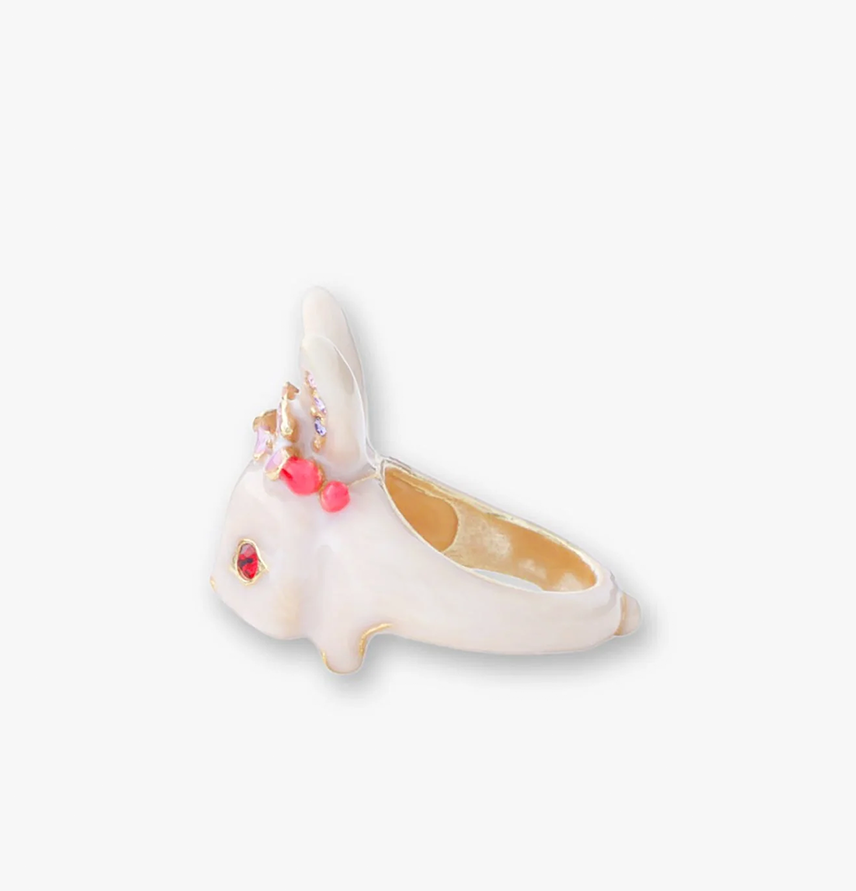 Chanel White Rabbit Ring
                White Multi