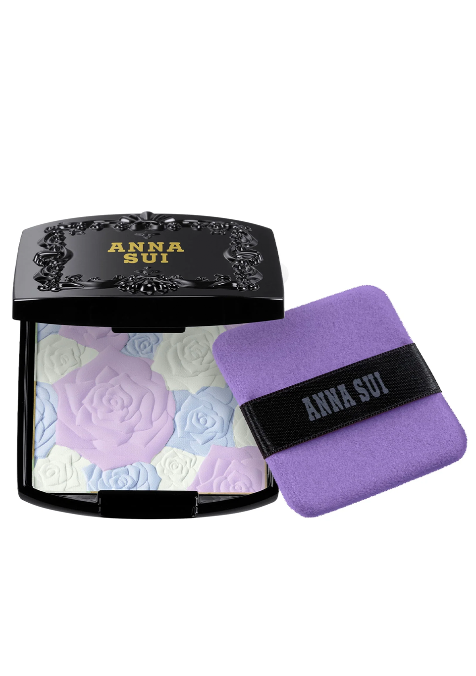 NEW: ANNA SUI ROSE PRESSED POWDER PUFF