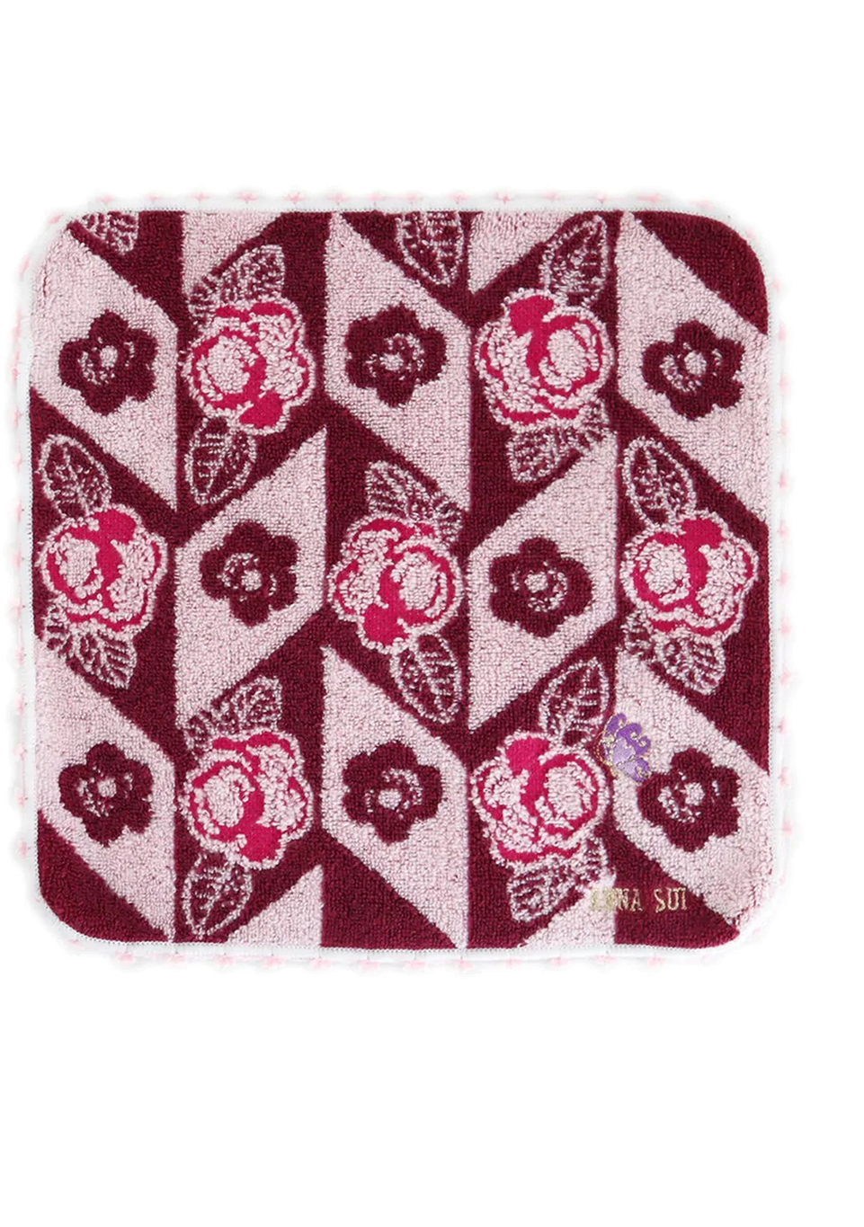 ZIG ZAG ROSES WASHCLOTH