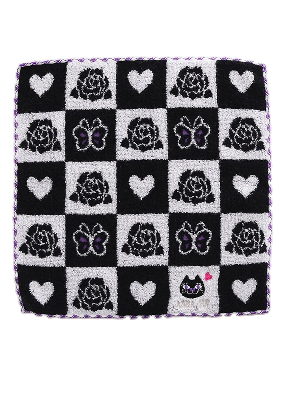 ANNA SUI CHECKERED WASHCLOTH