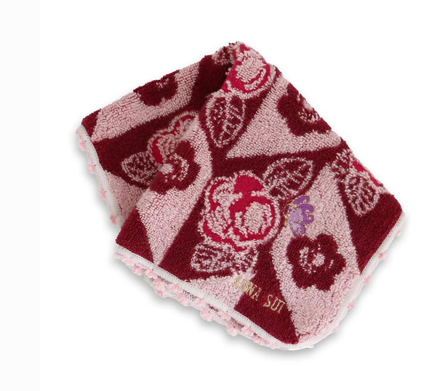 ZIG ZAG ROSES WASHCLOTH