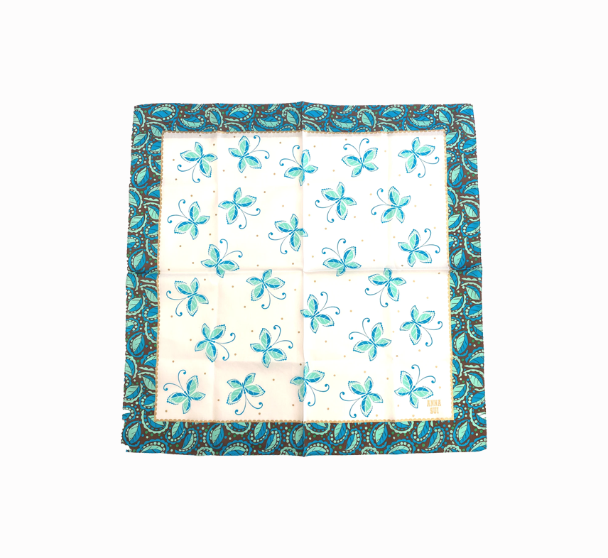 BUTTERFLY GARDEN HANDKERCHIEF