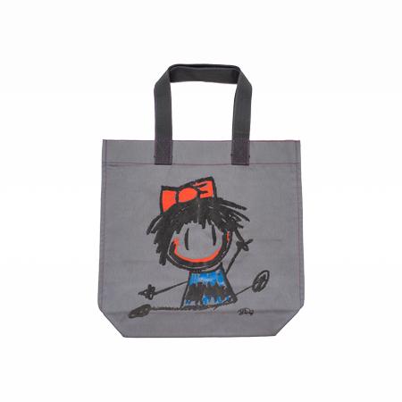 Ali Rapp for Anna Sui Ooh Boy!!! Tote Bag Grey
