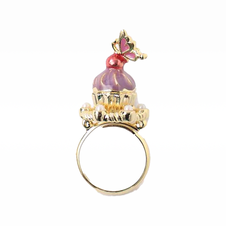 Butterfly Cupcake Ring Purple