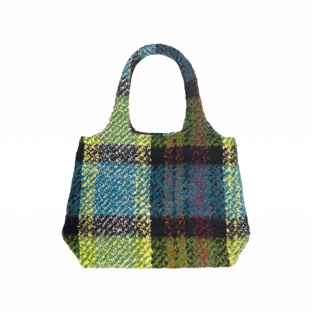 Multi Plaid Tote Bag Fern Multi