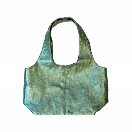 Metallic Faux Leather Mini Bag Peppermint