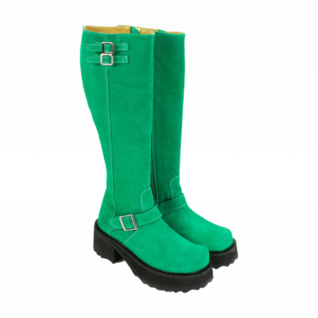 Anna Sui x John Fluevog Bondgirl Boot Green