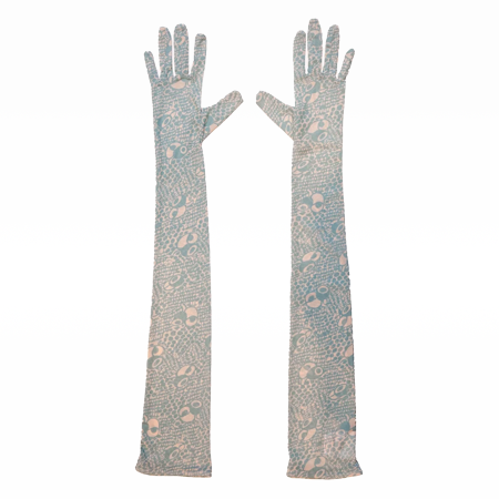 Floating Tulips Gloves Sage Multi