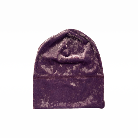 Stretch Velvet Beanie Lavender