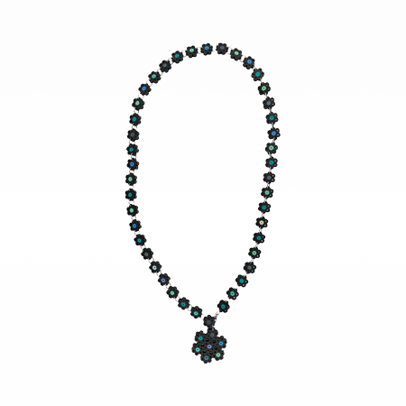 Daisy Chain Medallion Belt Teal Multi