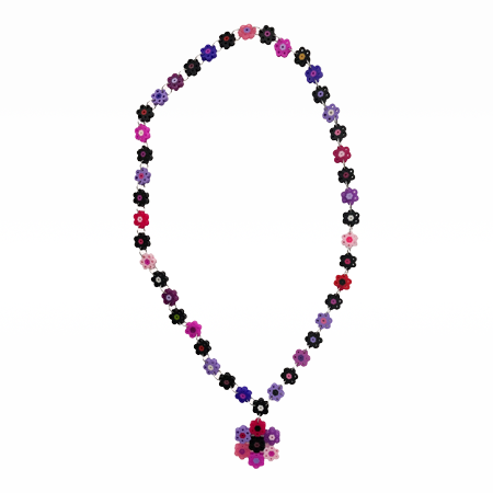 Daisy Chain Medallion Belt Lavender Multi