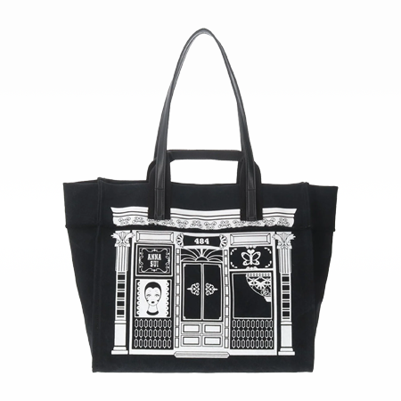 Anna Sui Soho Boutique Tote Bag Black Multi