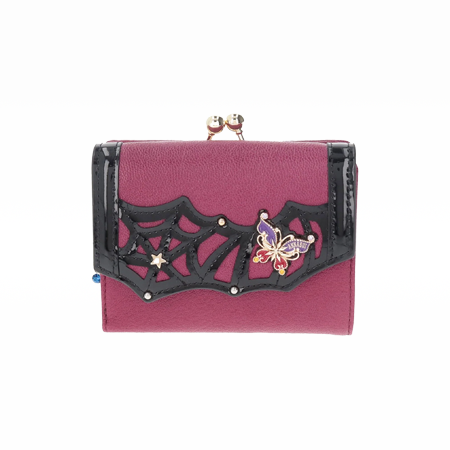 Poison Clasp Bi-fold Wallet Bordeaux