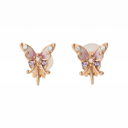 Butterfly Stud earrings Rose Gold Multi